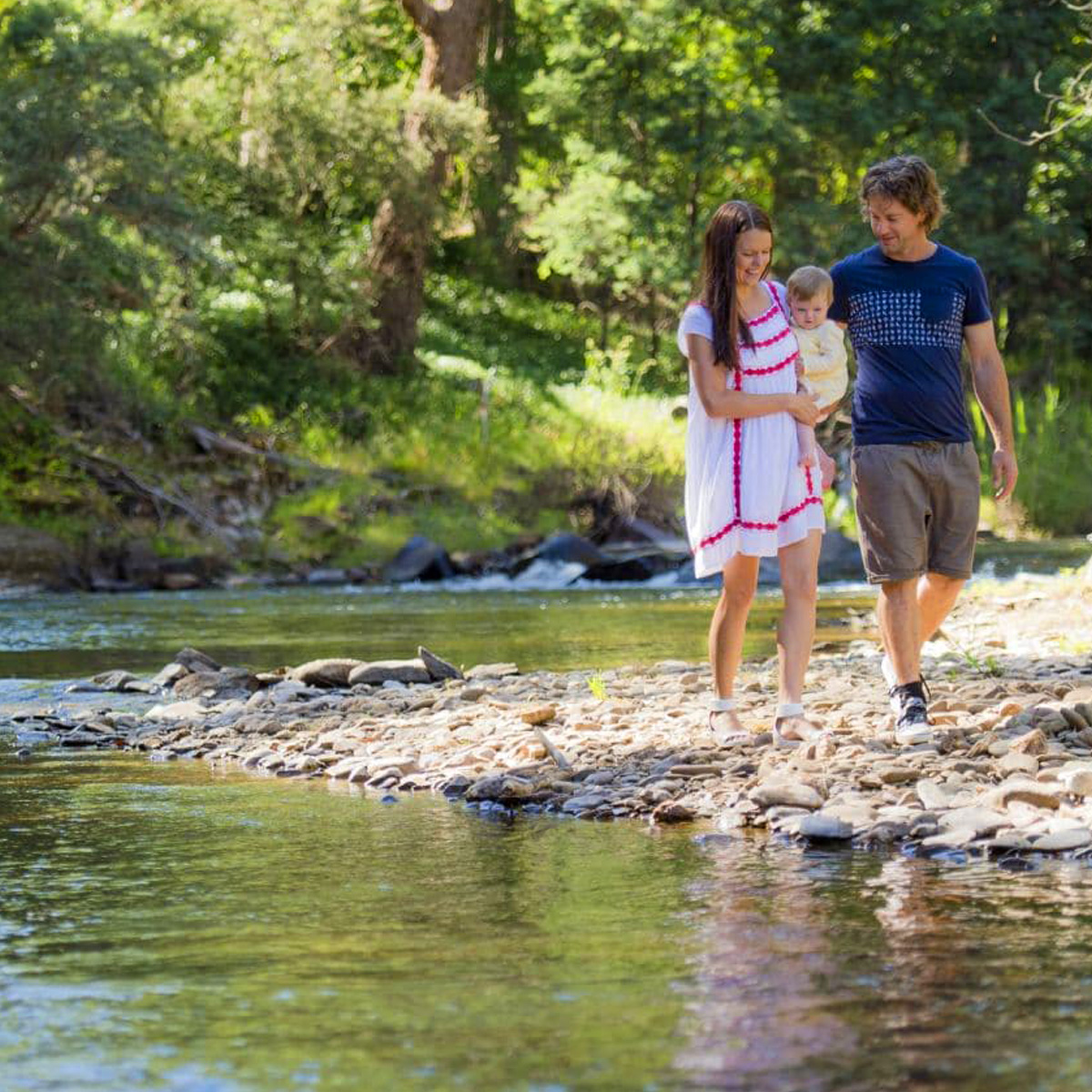 Bright Porepunkah Holiday Park, BIG4, Porepunkah Ovens River, Summer